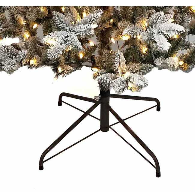 6-Foot Pre-Lit Warm White LED Snow Pine Tree - Other Accents - 4