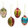 65MM Glass Egg Ornaments, 4 Piece Set - Ornaments - 3