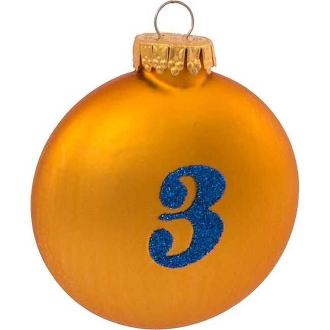 65MM Glass 12 Days Of Christmas Glass Ball Ornaments, 12-Piece Boxed Set - Ornaments - 3