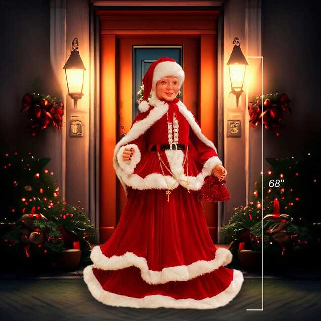 68-Inch Elegant Mrs. Claus - Other Accents - 7