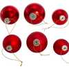 60-80MM Shiny and Matte Red Glass Ball Ornaments, 20-Piece Set - Ornaments - 3