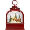 6.5-Inch Battery Operated USB LED Lighted Santa on Sleigh Lantern with Spinning Glitter Water - Other Accents - 1 - thumbnail