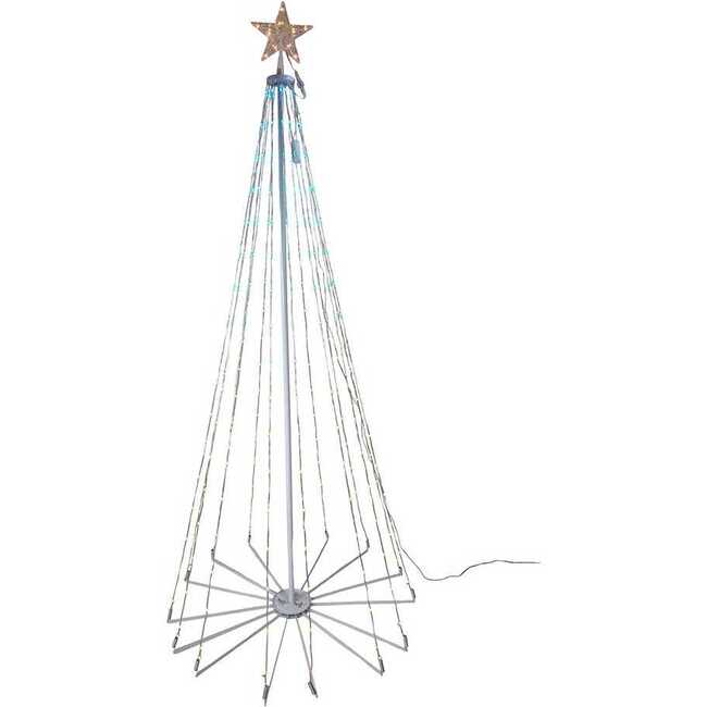 6 Foot Pre-Lit RGB LED Collapsible Decorated Tree - Other Accents - 2