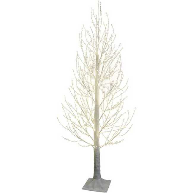 5-Foot Winter White Twig Tree and 900-Light Warm White Fairy LED
