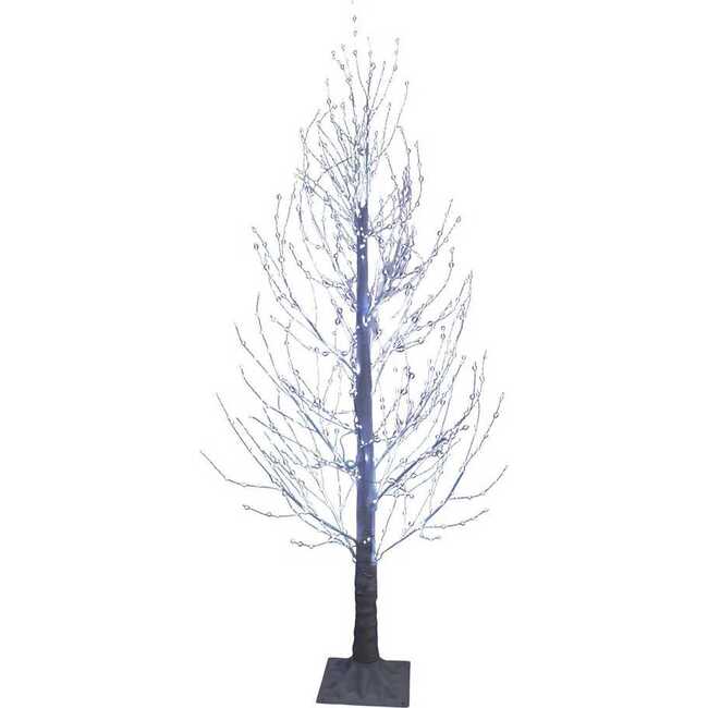 5-Foot Winter White Twig Tree and 900-Light Cool White Fairy LED
