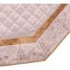 60-Inch Ivory Dupion With Center Quilting and Embroidered Border Tree Skirt - Tree Skirts - 4
