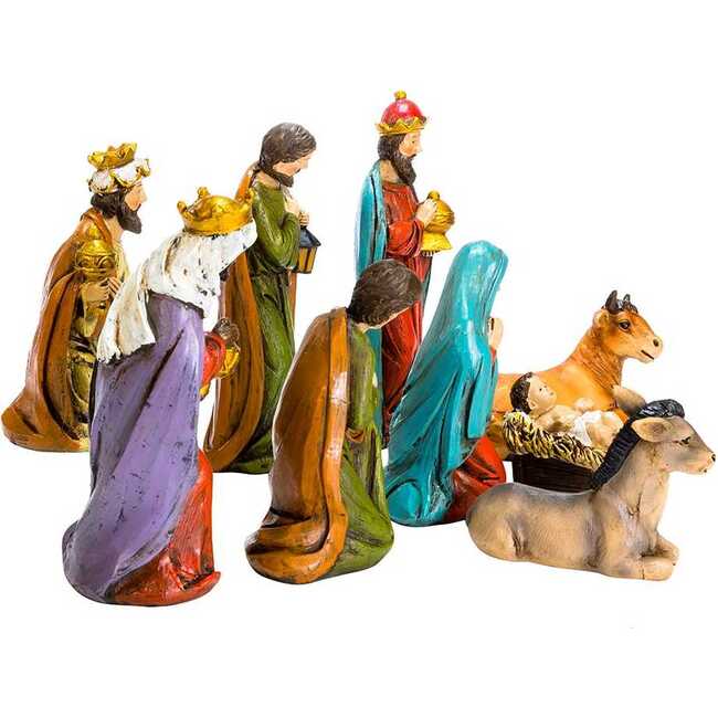 5-inch Resin Nativity, 9 Piece Set - Other Accents - 3