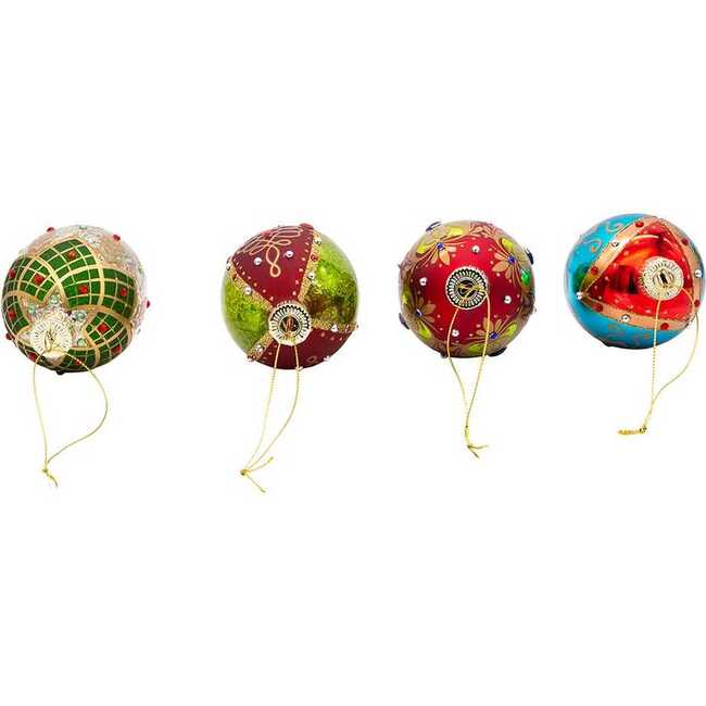 65MM Glass Egg Ornaments, 4 Piece Set - Ornaments - 6