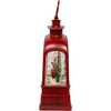 6.5-Inch Battery Operated USB LED Lighted Santa on Sleigh Lantern with Spinning Glitter Water - Other Accents - 4