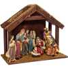 6.25-Inch Nativity Set with 11-Inch Stable, 8 Piece Set - Other Accents - 2