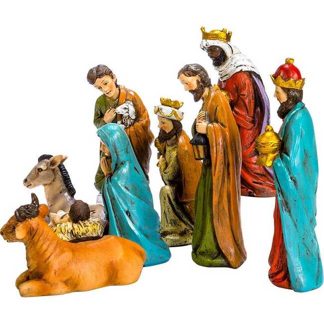 5-inch Resin Nativity, 9 Piece Set - Other Accents - 4