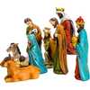 5-inch Resin Nativity, 9 Piece Set - Other Accents - 4
