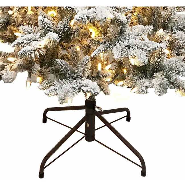 5-Foot Pre-Lit Warm White LED Snow Pine Tree - Other Accents - 2