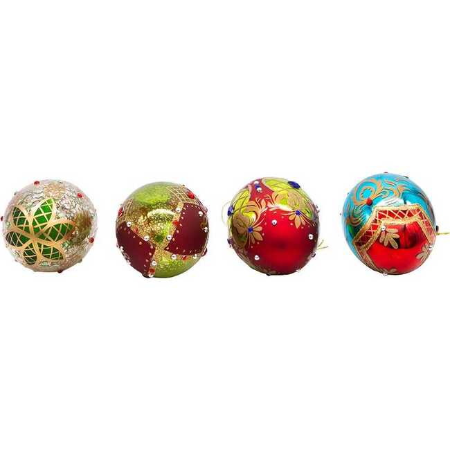 65MM Glass Egg Ornaments, 4 Piece Set - Ornaments - 7