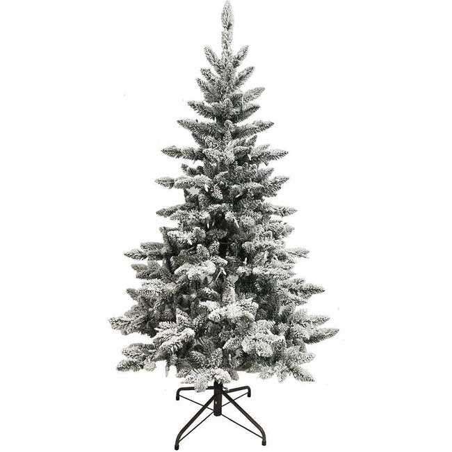 5-Foot Pre-Lit Warm White LED Snow Pine Tree - Other Accents - 3