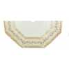 54-Inch Ivory Treeskirt with Gold Pinecones - Tree Skirts - 1 - thumbnail