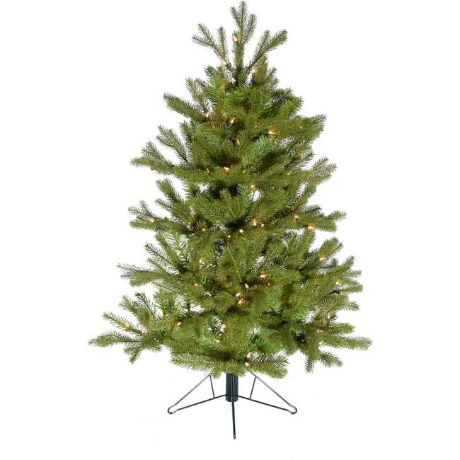 6-Foot Pre-Lit PE Half Tree with Stand - Other Accents - 2