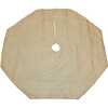 54-Inch Ivory Treeskirt with Gold Pinecones - Tree Skirts - 3