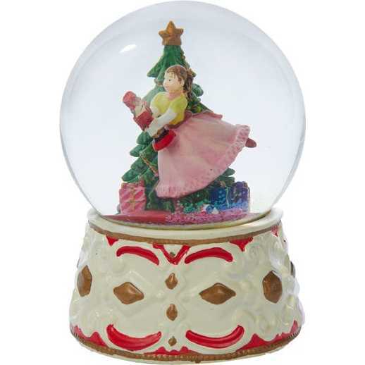 5.5-Inch Clara with Nutcracker Musical Water globe