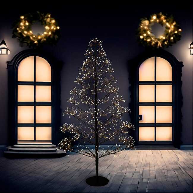 5-Foot Pre-Lit Warm White LED Silhouette Fairy Tree - Other Accents - 6