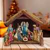 6.25-Inch Nativity Set with 11-Inch Stable, 8 Piece Set - Other Accents - 6