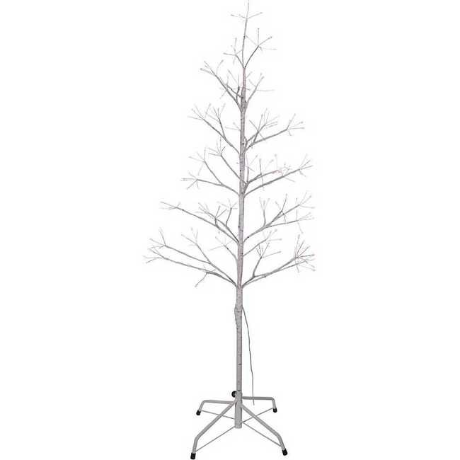 4-Foot White Birch Twig Tree with Multi-Color 8-Function Lights