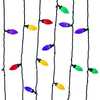 50-Foot UL 100-Light Multicolor LED Faceted C9 Green Wire String Lights - Other Accents - 3