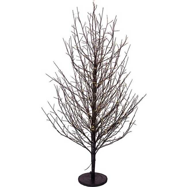 4-Foot Dark Brown Twig Tree with 1000 Warm white Cluster Lights