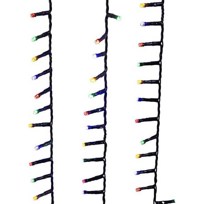 49.2-Foot 600-Light Dual Color 5MM LED Multifunction Rice Lights with Green Wire