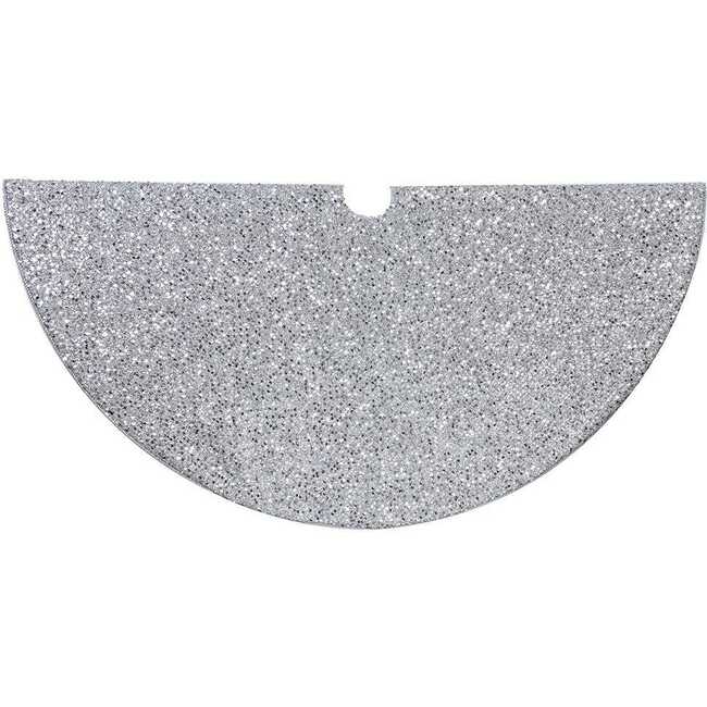 48-Inch Silver Sequined Tree Skirt