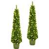 5-Foot Pre-Lit Potted Tree Set (Set of 2 Trees) - Other Accents - 1 - thumbnail