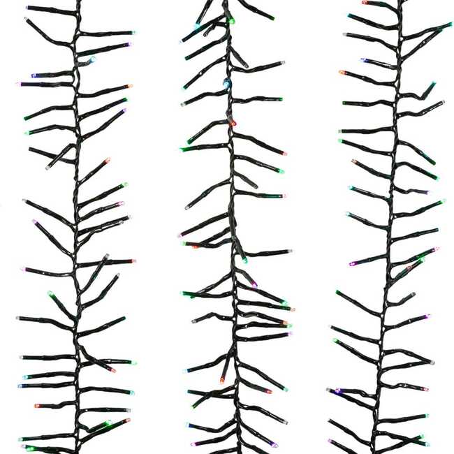 480-Light 15.7-Foot RGB Twinkle LED Connectable Cluster Garland