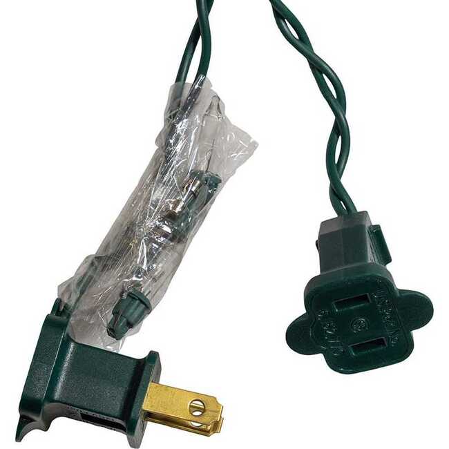50-Foot UL 100-Light Cool White LED Faceted C9 Green Wire String Lights - Other Accents - 7