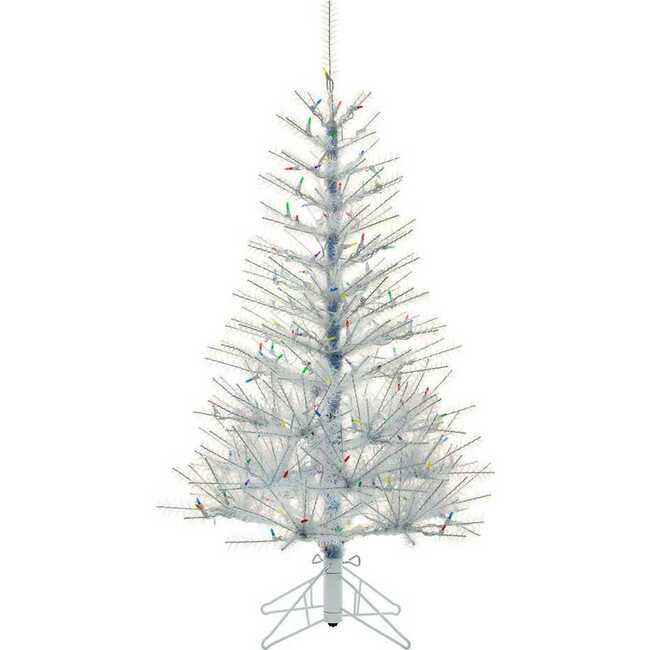 4.5-Foot Pre-Lit Multi-LED Glistening Pine Tree