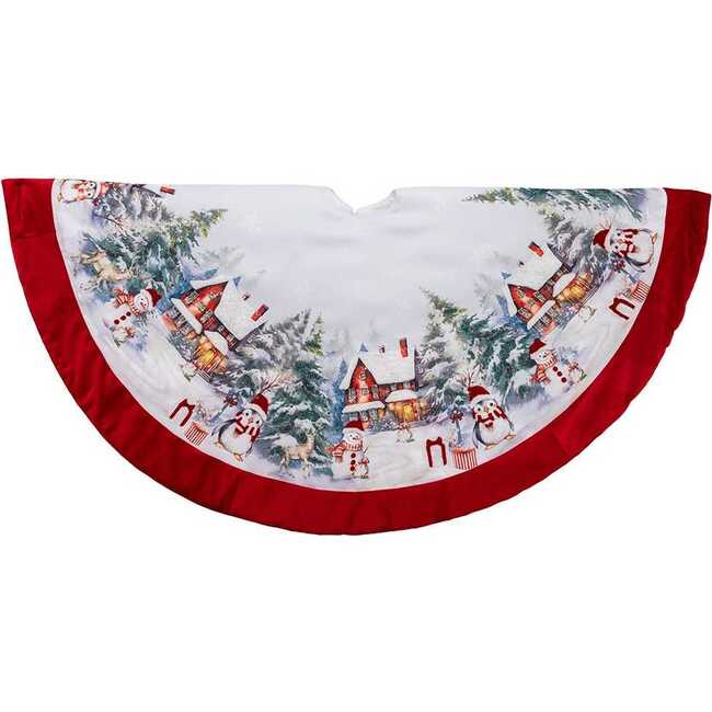 48 Inch Velvet Beaded Tree Skirt