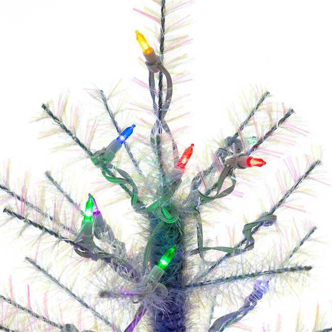4.5-Foot Pre-Lit Multi-LED Glistening Pine Tree - Other Accents - 2