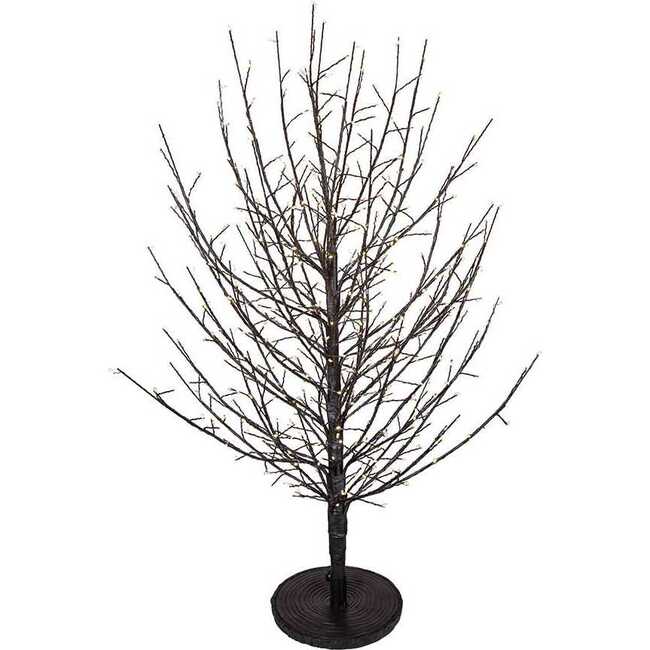 3-Foot Dark Brown Twig Tree with 500 Warm White Cluster Lights