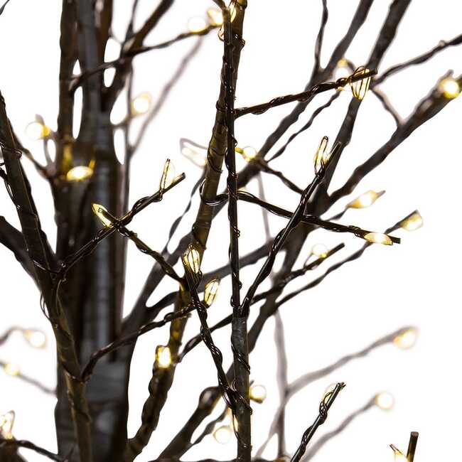 3-Foot Dark Brown Twig Tree with 500 Warm White Cluster Lights - Other Accents - 2
