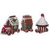 4.3-Inch Claydough 3D LED Gingerbread Train Set of 3 Pieces - Other Accents - 2
