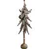 36-Inch Snowy Curly Green Tree with Mini Bells - Other Accents - 2