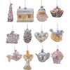 3-4.375-Inch Noble Gems Newlywed's Glass Tree Box, Set of 12 - Ornaments - 1 - thumbnail