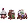 4.3-Inch Claydough 3D LED Gingerbread Train Set of 3 Pieces - Other Accents - 3