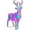 35.4-Inch Pre-Lit 500 Cool White LED Multifunction Holographic Reindeer - Other Accents - 1 - thumbnail