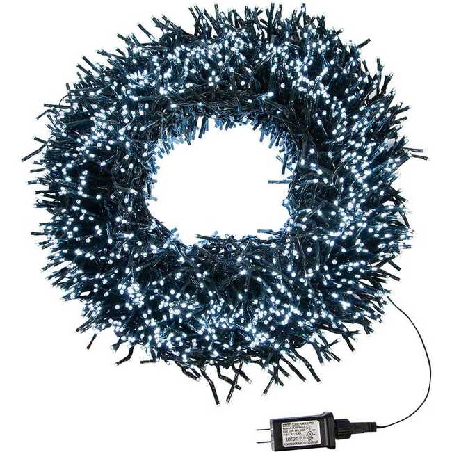 3000-Light 98-Foot Cluster Garland with Cool White LED Lights - Other Accents - 2