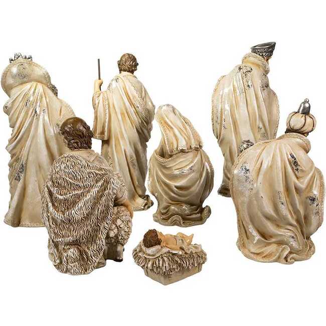 3-13-Inch Resin Nativity Table Piece, 7 Piece Set - Other Accents - 3