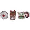 4.3-Inch Claydough 3D LED Gingerbread Train Set of 3 Pieces - Other Accents - 5