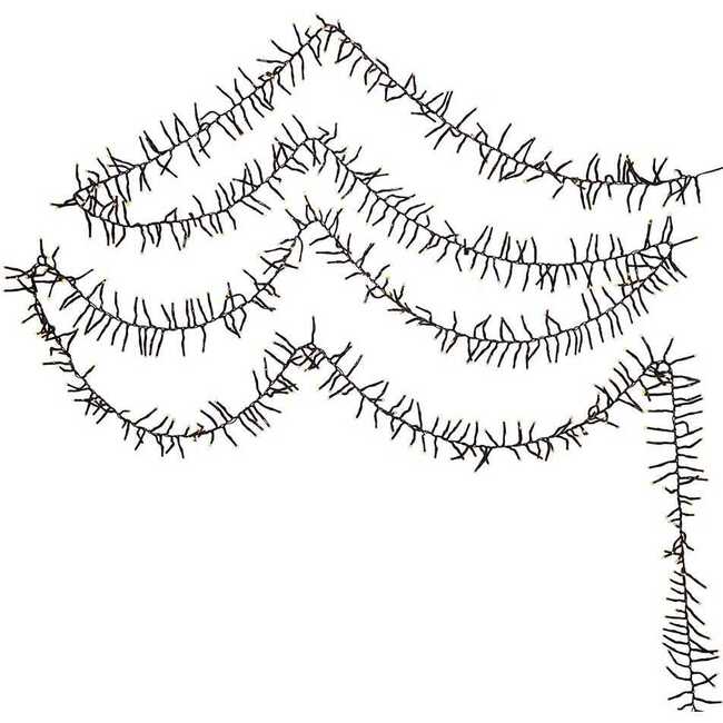 3000-Light 98-Foot Cluster Garland with Warm White LED Lights - Other Accents - 3