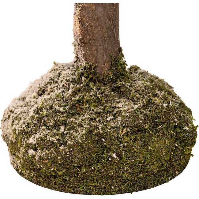 36-Inch Snowy Curly Green Tree with Mini Bells - Other Accents - 6