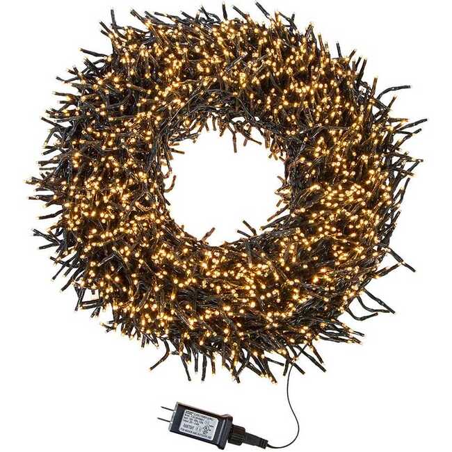 3000-Light 98-Foot Cluster Garland with Classic White LED Lights - Other Accents - 2