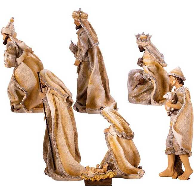 3-11.25-Inch Resin Nativity Table Piece Set, 7 Pieces - Other Accents - 4